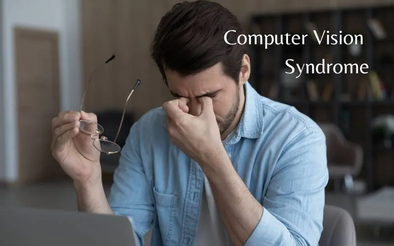 Computer Vision Syndrome causes tired eye